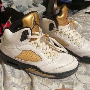 Black white and gold Jordan